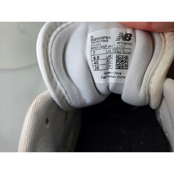 New Balance 550 Shoes Men\'s 7 D White Athletic Workout Casual Classic Sneakers main image 6